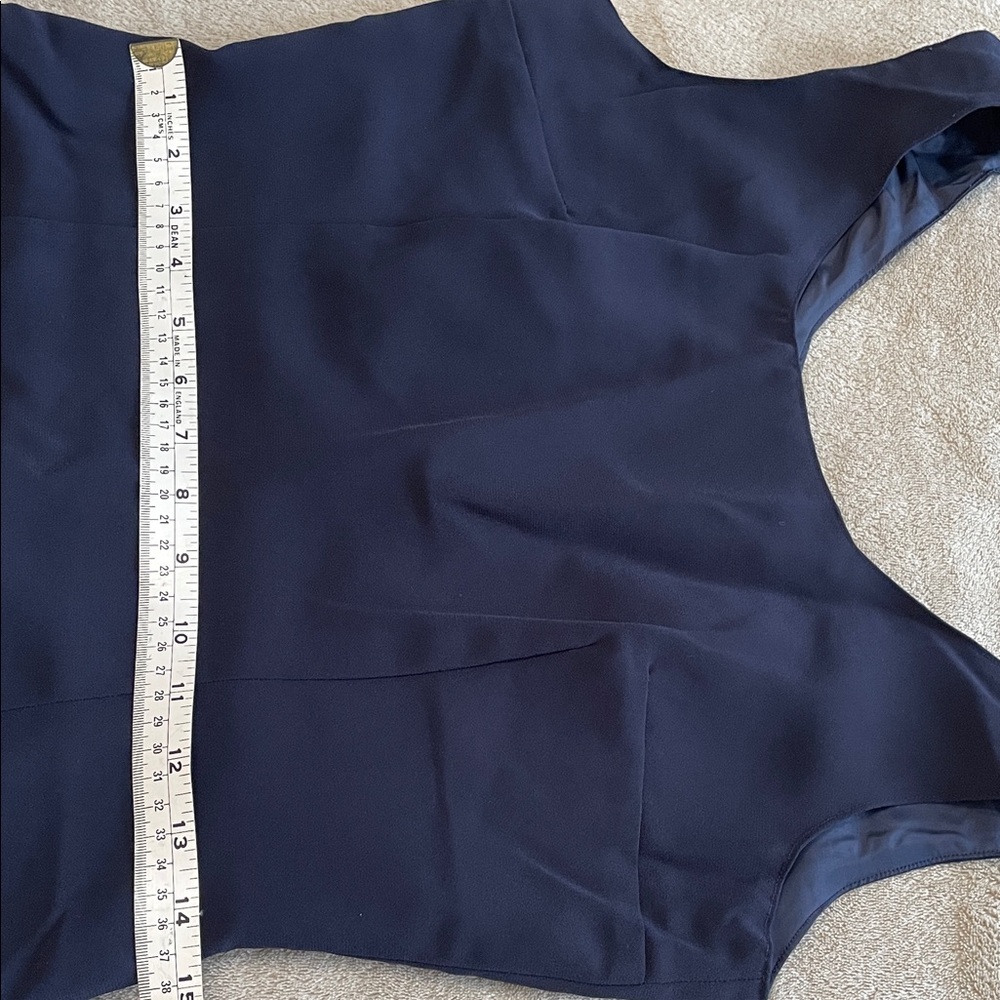 S. Sexy Navy Blue Sleeveless Dress - Picture 4 of 6
